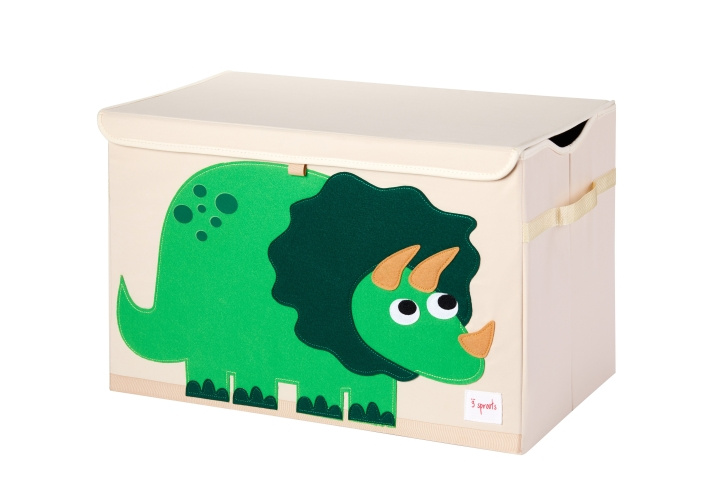 3 Sprouts Leksakskista - Grön Dino i gruppen LEKSAKER, BARN- & BABYPRODUKTER / Barnrum / Förvaring hos TP E-commerce Nordic AB (C82333)