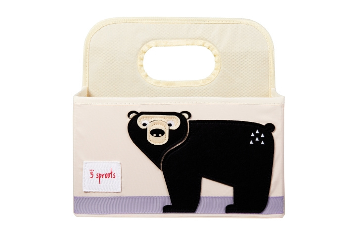 3 Sprouts Skötbord för blöjor - Svart Björn i gruppen LEKSAKER, BARN- & BABYPRODUKTER / Babysaker / Sköta & Hygien hos TP E-commerce Nordic AB (C82371)
