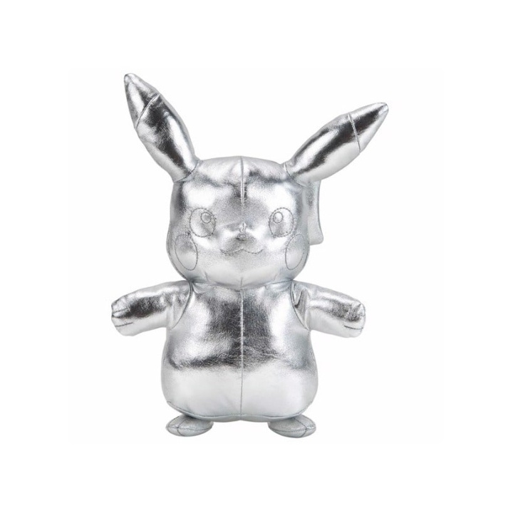 Pokémon Plysch 30 cm 25-årsfirande - Silver Pikachu (PKW2379) i gruppen LEKSAKER, BARN- & BABYPRODUKTER / Babyleksaker / Gosedjur hos TP E-commerce Nordic AB (C82406)