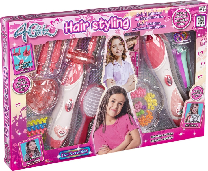 4-Girlz 2 i 1 hårset (63236) i gruppen LEKSAKER, BARN- & BABYPRODUKTER / Leksaker / Pyssel hos TP E-commerce Nordic AB (C82762)