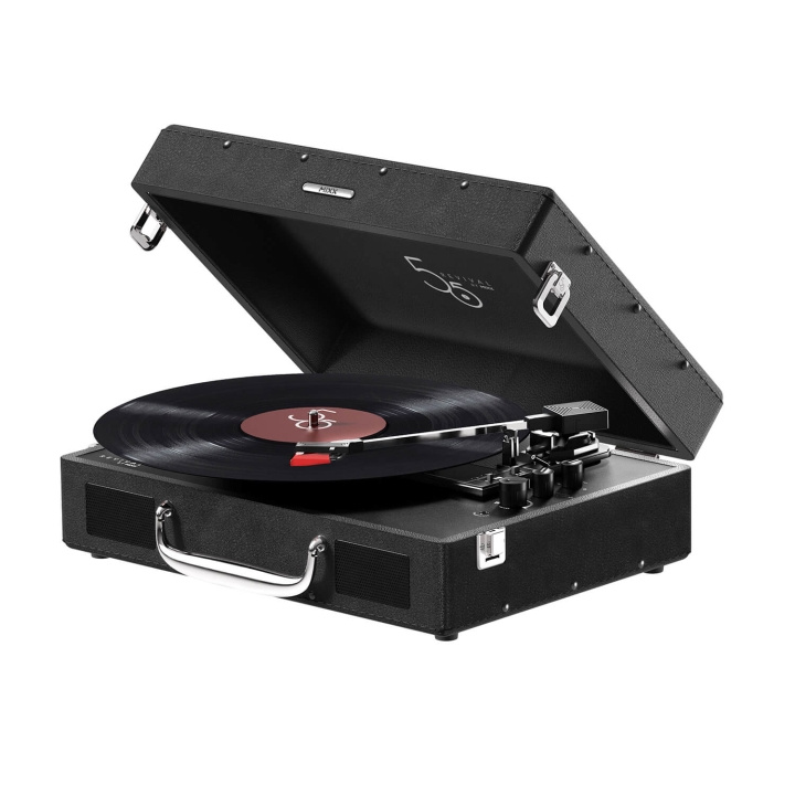 MIXX Vinyl Record Player Revival 55 Stereo Black i gruppen HEMELEKTRONIK / Ljud & Bild / Hemmabio, HiFi & Bärbart / Kompaktstereo & Skivspelare hos TP E-commerce Nordic AB (C82782)
