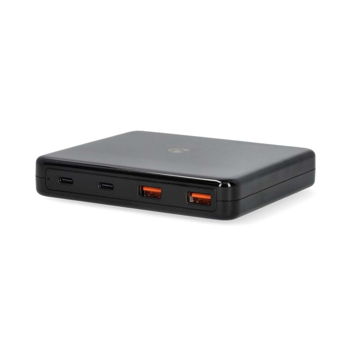 Nedis Bordsladdare | 65 W | GaN | 1.5 / 2.0 / 2.5 / 3.0 / 3.25 A A | Antal utgångar: 4 | USB-A / USB-C™ | Euro | 1.50 m | Automatiskt val av Spänning i gruppen SMARTPHONE & SURFPLATTOR / Laddare & Kablar / Väggladdare / Väggladdare USB hos TP E-commerce Nordic AB (C82809)