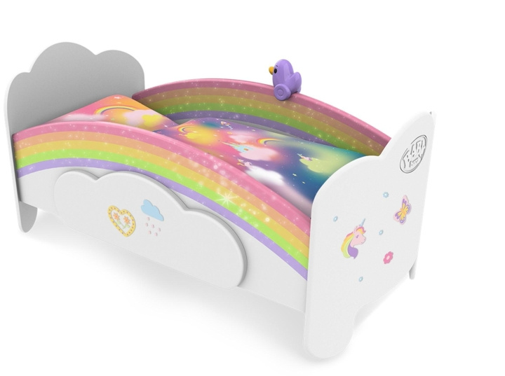 BABY Born Säng med regnbåge (835999) i gruppen LEKSAKER, BARN- & BABYPRODUKTER / Leksaker / Dockor & Tillbehör hos TP E-commerce Nordic AB (C83086)