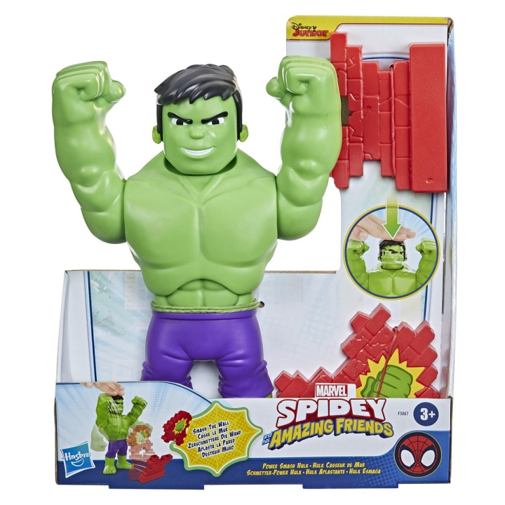 Spidey and his Amazing Friends Supersized 10 Inch Feature Figure Power Smash Hulk i gruppen LEKSAKER, BARN- & BABYPRODUKTER / Leksaker / Figurer, Miniatyrer & tillbehör hos TP E-commerce Nordic AB (C83254)