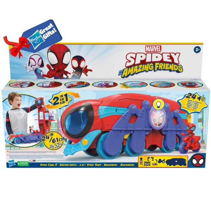 Spidey och hans fantastiska vänner lekset Spider Crawl-R Mobilt högkvarter i gruppen LEKSAKER, BARN- & BABYPRODUKTER / Leksaker / Lekset hos TP E-commerce Nordic AB (C83269)
