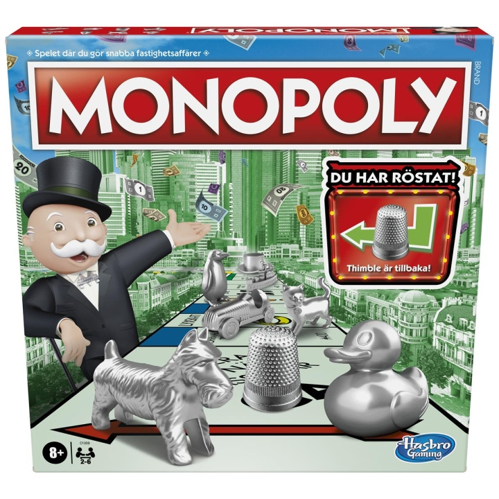 Hasbro Monopol Classic (SE) i gruppen LEKSAKER, BARN- & BABYPRODUKTER / Spel / Sällskapsspel hos TP E-commerce Nordic AB (C83276)