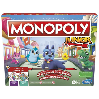 Hasbro Monopol Junior 2 spel i 1 (DK/NO)