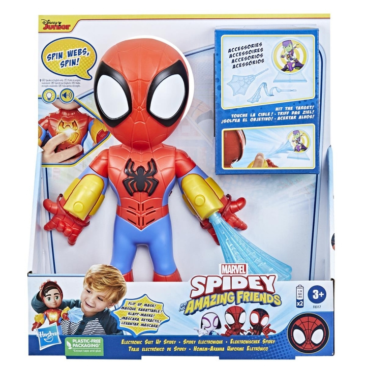 Spidey och hans fantastiska vänner Elektronisk Spidey 10 tum i gruppen LEKSAKER, BARN- & BABYPRODUKTER / Leksaker / Figurer, Miniatyrer & tillbehör hos TP E-commerce Nordic AB (C83301)