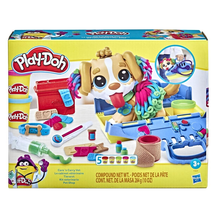Play-Doh lekset Care \'n Carry Veterinär i gruppen LEKSAKER, BARN- & BABYPRODUKTER / Leksaker / Leklera, leksand och tillbehör hos TP E-commerce Nordic AB (C83304)