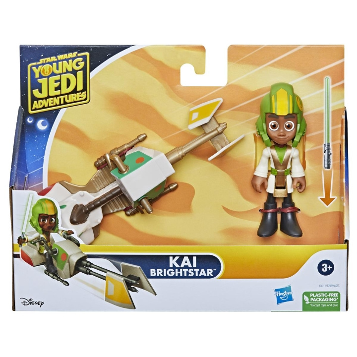 Star Wars Young Jedi Kai Brightstar figur och speedercykel i gruppen LEKSAKER, BARN- & BABYPRODUKTER / Leksaker / Figurer, Miniatyrer & tillbehör hos TP E-commerce Nordic AB (C83330)