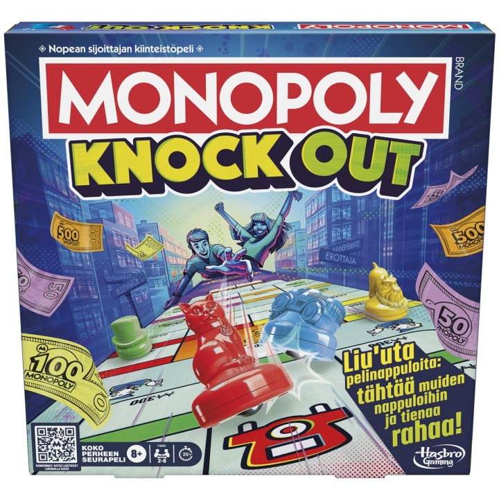 Hasbro Monopol Knockout (FI) i gruppen LEKSAKER, BARN- & BABYPRODUKTER / Spel / Sällskapsspel hos TP E-commerce Nordic AB (C83453)