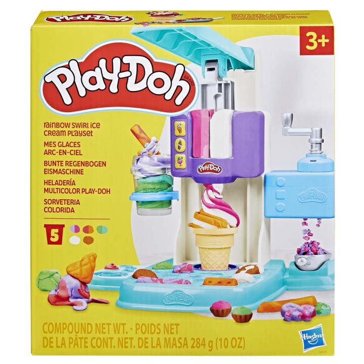 Play-Doh Kitchen Creations lekset Rainbow Swirl Glass Cream i gruppen LEKSAKER, BARN- & BABYPRODUKTER / Leksaker / Leklera, leksand och tillbehör hos TP E-commerce Nordic AB (C83503)