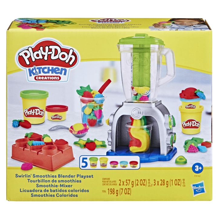 Play-Doh Kitchen Creations lekset Swirlin Smoothies Blender i gruppen LEKSAKER, BARN- & BABYPRODUKTER / Leksaker / Leklera, leksand och tillbehör hos TP E-commerce Nordic AB (C83543)