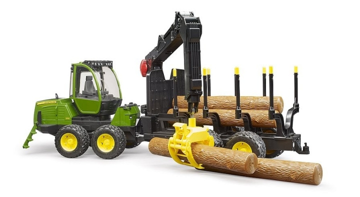 Bruder John Deere - Skogsbruksmaskin av typen Forwarder (02133) i gruppen LEKSAKER, BARN- & BABYPRODUKTER / Leksaker / Leksaksbilar & andra fordon hos TP E-commerce Nordic AB (C83636)