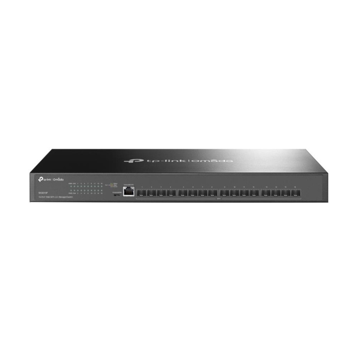 TP-Link JetStream 16-portars 10GE SFP+ L2+ hanterad switch i gruppen DATORER & KRINGUTRUSTNING / Nätverk / Switchar hos TP E-commerce Nordic AB (C83878)