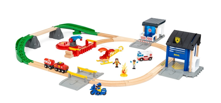 BRIO Tågset för räddningsteam - (36025) | LEKSAKER, BARN- & BABYPRODUKTER - Leksaker - Byggleksaker - Brio tågbanor | GameStuff