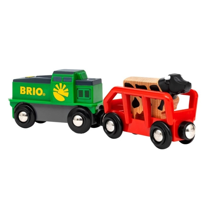 BRIO Batteridrivet tåg för lantbruk - (3618) i gruppen LEKSAKER, BARN- & BABYPRODUKTER / Leksaker / Byggleksaker / Brio tågbanor hos TP E-commerce Nordic AB (C84074)
