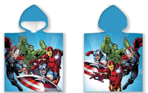 BrandMac Poncho Handduk - 50 x 100 cm - Avengers (110065) | LEKSAKER, BARN- & BABYPRODUKTER - Barntextilier - Badtillbehör | GameStuff