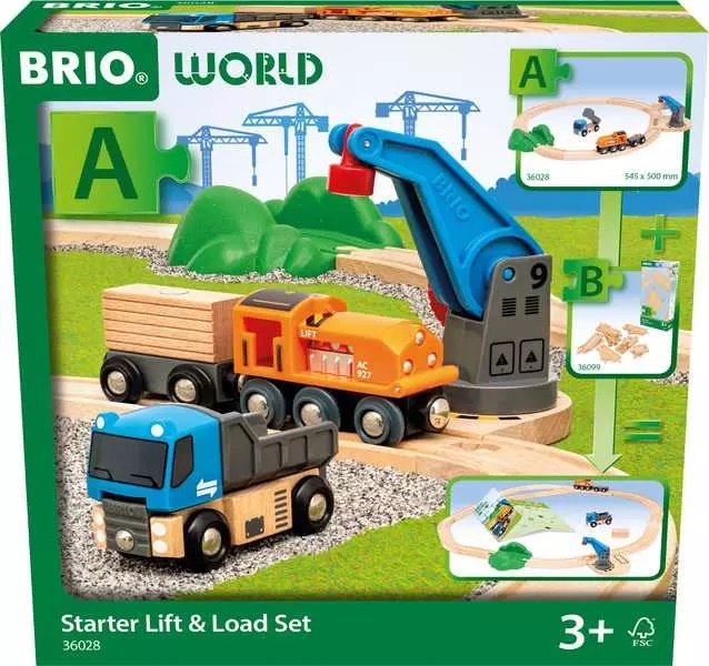 BRIO Startset lyft & lasta (36028) | LEKSAKER, BARN- & BABYPRODUKTER - Leksaker - Byggleksaker - Brio tågbanor | GameStuff