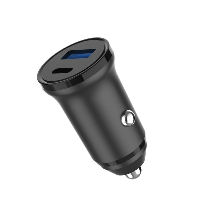 Gear Charger 12/24V 1xUSB-C + 1xUSB-A PD 30W + QC18.0W MAX Black i gruppen SMARTPHONE & SURFPLATTOR / Laddare & Kablar / Billaddare / Billaddare Typ C hos TP E-commerce Nordic AB (C84219)