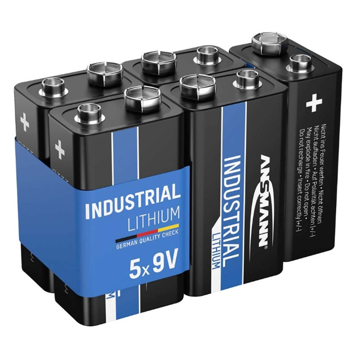 Ansmann 9V Industriellt litiumbatteri 5-pack i gruppen HEMELEKTRONIK / Batterier & Laddare / Batterier / 9V hos TP E-commerce Nordic AB (C84264)