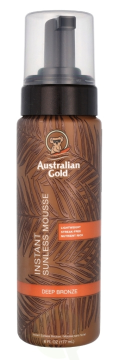 Australian Gold Instant Sunless Mousse 177 ml Deep Bronze i gruppen SKÖNHET & HÄLSA / Hudvård / Solskydd & Tanning / Brun utan sol hos TP E-commerce Nordic AB (C84412)