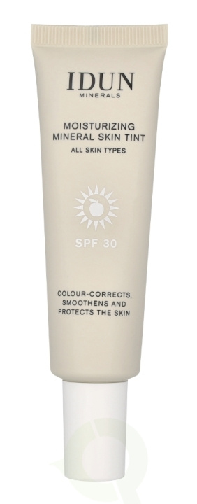 Idun Minerals Moisturizing Mineral Skin Tint SPF30 27 ml Light Warm i gruppen SKÖNHET & HÄLSA / Hudvård / Ansiktsvård / Tinted Moisturizer hos TP E-commerce Nordic AB (C84449)
