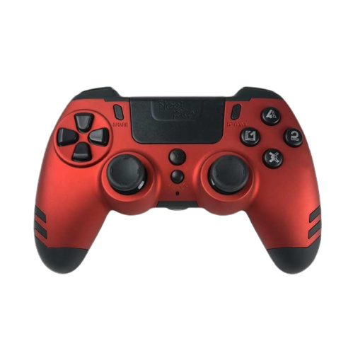 Steelplay MetalTech trådlös handkontroll - RÖD i gruppen HEMELEKTRONIK / Spelkonsoler & Tillbehör / Sony PlayStation 4 / Tillbehör hos TP E-commerce Nordic AB (C84641)