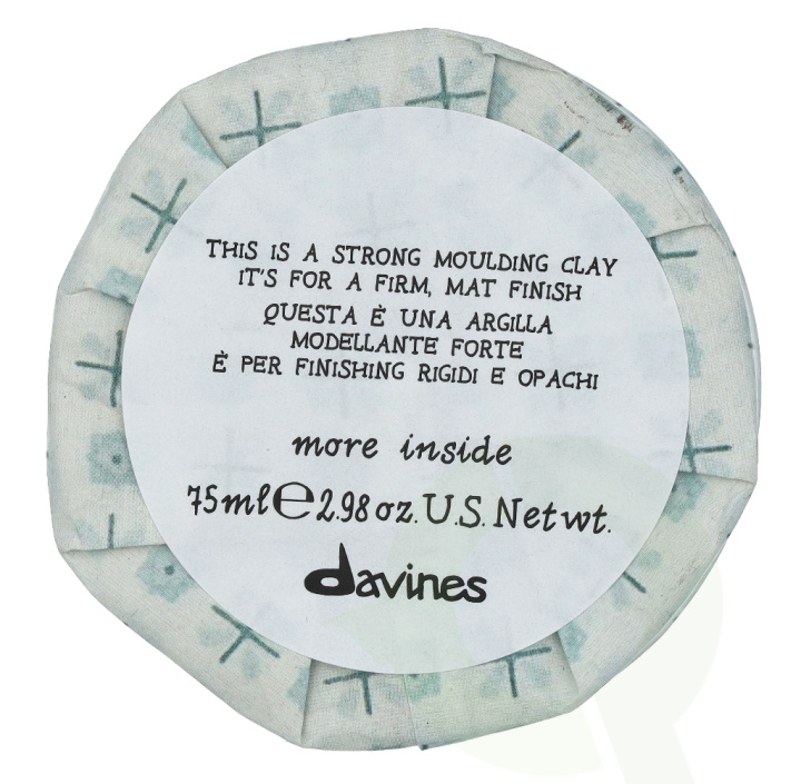 Davines More Inside This Is A Strong Moulding Clay 75 ml For Storm, Mat Finish i gruppen SKÖNHET & HÄLSA / Hår & Styling / Hårstylingprodukter / Stylingcreme hos TP E-commerce Nordic AB (C85133)