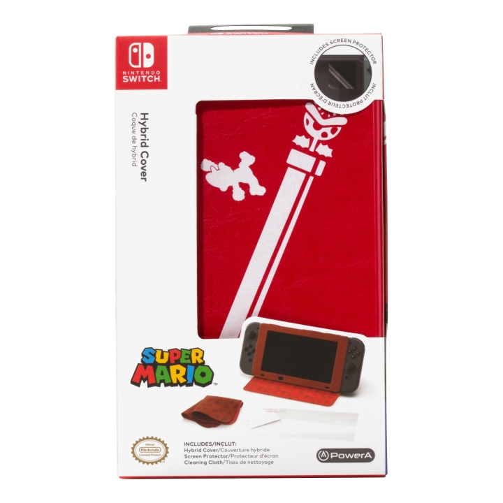 PowerA Hybrid Cover - Mario i gruppen HEMELEKTRONIK / Spelkonsoler & Tillbehör / Nintendo Switch / Tillbehör hos TP E-commerce Nordic AB (C85190)