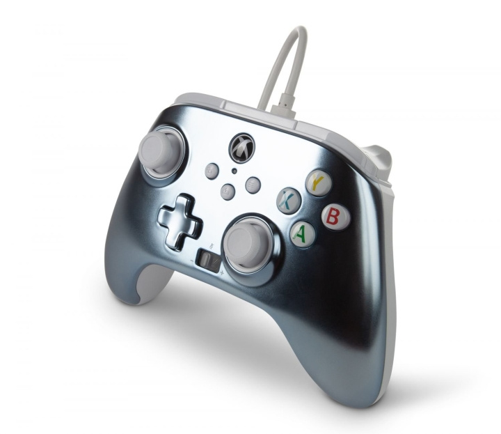 PowerA Enhanced trådbunden handkontroll för Xbox Series X - S - Metallic Ice i gruppen HEMELEKTRONIK / Spelkonsoler & Tillbehör / Xbox Series X/S / Tillbehör hos TP E-commerce Nordic AB (C85284)