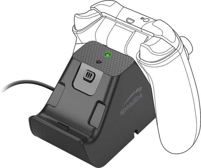 Speedlink - Jazz USB-laddare för Xbox Series X/S i gruppen HEMELEKTRONIK / Spelkonsoler & Tillbehör / Xbox Series X/S / Tillbehör hos TP E-commerce Nordic AB (C85353)