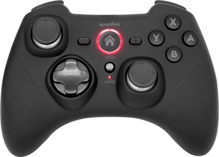 Speedlink RAIT Bluetooth Gamepad - för Nintendo Switch/OLED, gummi-svart i gruppen HEMELEKTRONIK / Spelkonsoler & Tillbehör / Nintendo Switch / Tillbehör hos TP E-commerce Nordic AB (C85424)