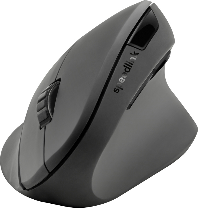 Speedlink PIAVO Ergonomisk vertikal mus - trådlös, gummisvart i gruppen DATORER & KRINGUTRUSTNING / Möss & Tangentbord / Möss / Trådlösa hos TP E-commerce Nordic AB (C85457)