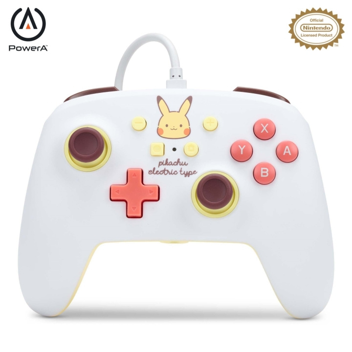 PowerA Enhanced Wired Controller för Nintendo Switch - Pikachu Elektrisk typ i gruppen HEMELEKTRONIK / Spelkonsoler & Tillbehör / Nintendo Switch / Tillbehör hos TP E-commerce Nordic AB (C85486)