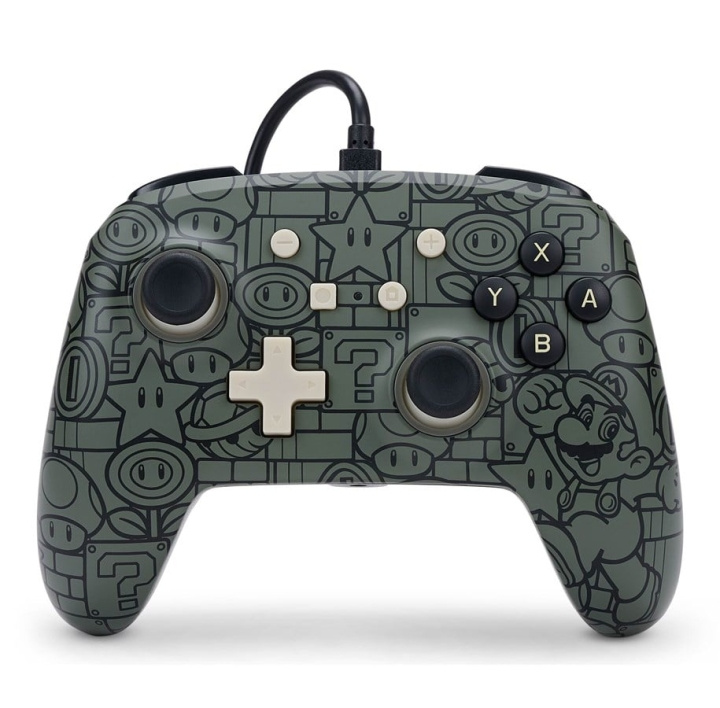 PowerA Förbättrad trådbunden handkontroll för Nintendo Switch - Power-Up Mario i gruppen HEMELEKTRONIK / Spelkonsoler & Tillbehör / Nintendo Switch / Tillbehör hos TP E-commerce Nordic AB (C85487)