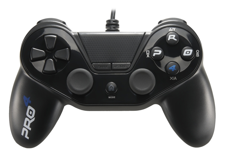 SuBsonic PS4 Pro4 trådbunden handkontroll svart i gruppen HEMELEKTRONIK / Spelkonsoler & Tillbehör / Sony PlayStation 4 / Tillbehör hos TP E-commerce Nordic AB (C85961)