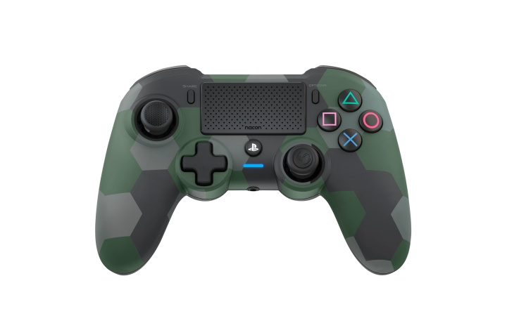 NACON Trådlös Dualshock 4 V2-handkontroll Asymmetrisk Camo Green (PS4) i gruppen HEMELEKTRONIK / Spelkonsoler & Tillbehör / Sony PlayStation 4 / Tillbehör hos TP E-commerce Nordic AB (C85984)