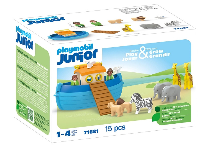 Playmobil JUNIOR: Noas Ark väska (71681) i gruppen LEKSAKER, BARN- & BABYPRODUKTER / Leksaker / Lekset hos TP E-commerce Nordic AB (C86046)