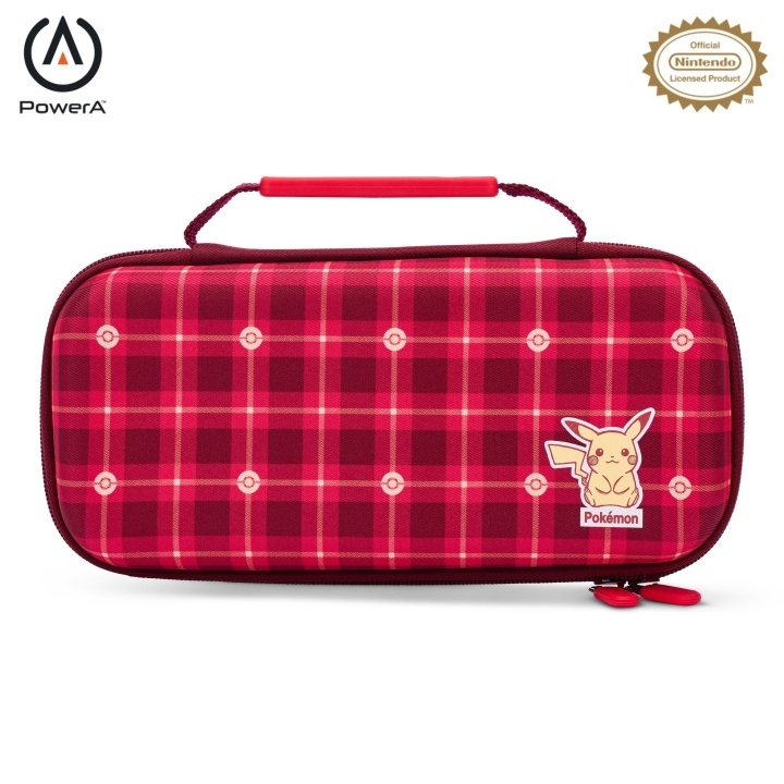 PowerA Skyddsfodral Nintendo Switch - Pikachu Plaid - (Switch/OLED/Lite) i gruppen HEMELEKTRONIK / Spelkonsoler & Tillbehör / Nintendo Switch / Tillbehör hos TP E-commerce Nordic AB (C86195)