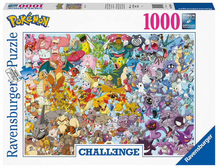 Ravensburger Utmana Pokémon 1000p - (12000460) i gruppen SPORT, FRITID & HOBBY / Hobby / Pussel hos TP E-commerce Nordic AB (C86303)
