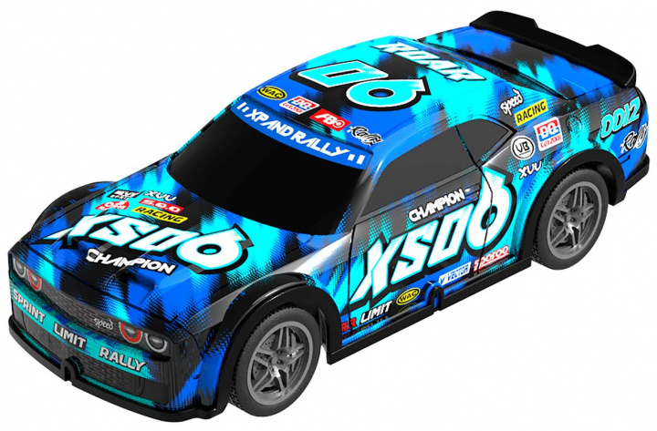 TEC-TOY Roar SXO6 m/ljus R/C 1:22, 27MHz - Blå (471255) i gruppen LEKSAKER, BARN- & BABYPRODUKTER / Radiostyrt / Radiostyrda bilar hos TP E-commerce Nordic AB (C86315)