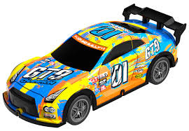 TEC-TOY Champion GT9 m/ljus R/C 1:22, 27MHz - Gul/Blå (471250) i gruppen LEKSAKER, BARN- & BABYPRODUKTER / Radiostyrt / Radiostyrda bilar hos TP E-commerce Nordic AB (C86318)