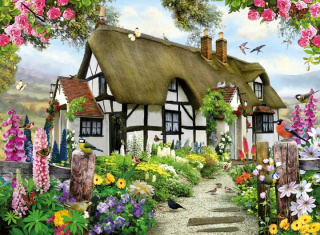 Ravensburger Pussel Thatched Cottage 500p (12000199)
