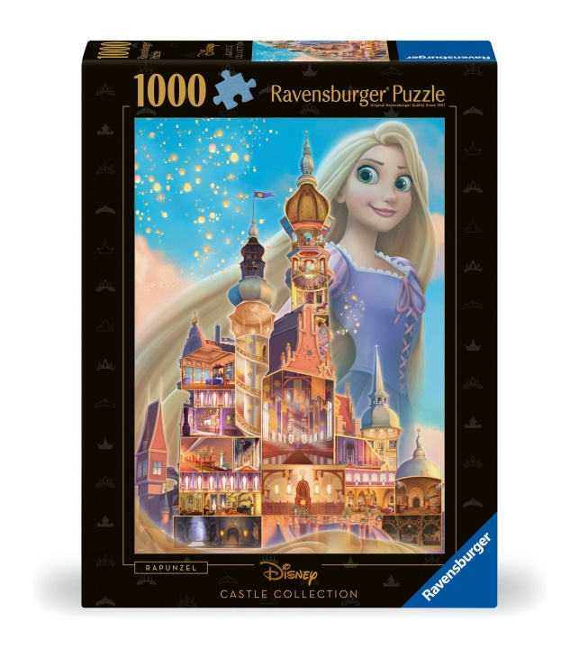 Ravensburger Pussel Disney Castles Rapunzel 1000p (12000264) i gruppen SPORT, FRITID & HOBBY / Hobby / Pussel hos TP E-commerce Nordic AB (C86429)