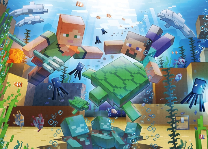 Ravensburger Pussel Minecraft Mosaik 1000p (12000421) i gruppen SPORT, FRITID & HOBBY / Hobby / Pussel hos TP E-commerce Nordic AB (C86455)