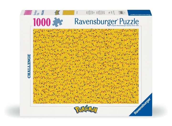 Ravensburger Pussel Utmaning Pikachu 1000p (12000829) i gruppen SPORT, FRITID & HOBBY / Hobby / Pussel hos TP E-commerce Nordic AB (C86543)