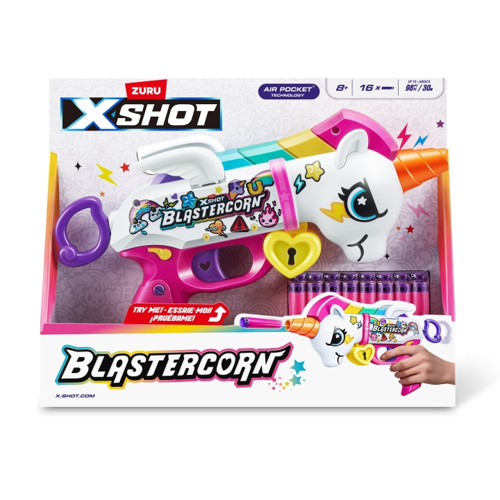 X-Shot Blastercorn Enhörning Hjärtekrossare - (36729) i gruppen LEKSAKER, BARN- & BABYPRODUKTER / Leksaker / Actionlek hos TP E-commerce Nordic AB (C86645)