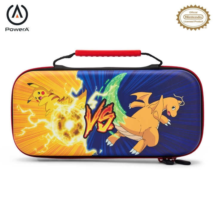 PowerA Skyddsfodral - Pikachu Vs. Dragonite /Nintendo Switch i gruppen HEMELEKTRONIK / Spelkonsoler & Tillbehör / Nintendo Switch / Tillbehör hos TP E-commerce Nordic AB (C86727)