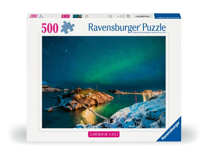 Ravensburger Pussel Norrsken i Bergsfjord 500p (12000845) i gruppen SPORT, FRITID & HOBBY / Hobby / Pussel hos TP E-commerce Nordic AB (C86746)
